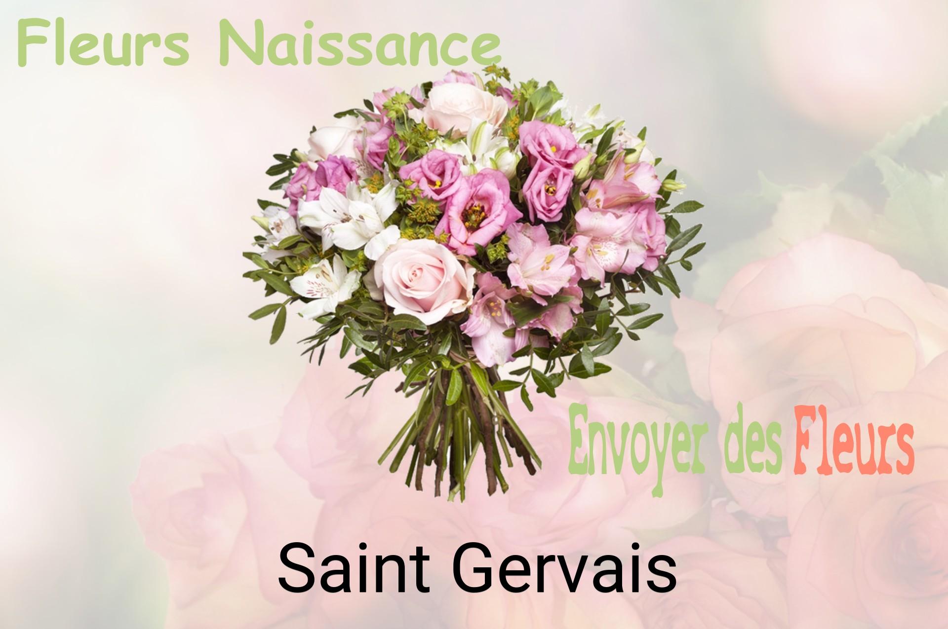Bouquet de fleurs de naissance livré à Saint-Gervais